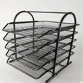 5-Tier Metal Mesh Desk File Organizer.