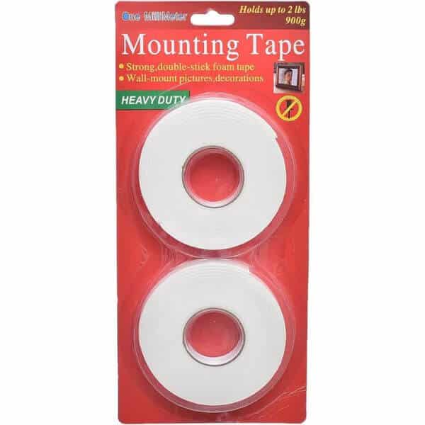 2 Piece Double Sided Mounting Tape.