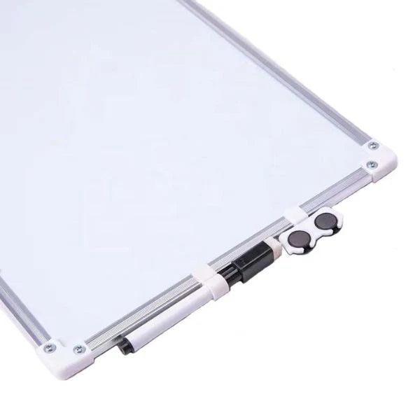 Double-Sided Erasable Whiteboard.