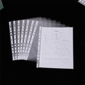 Pack of 100 A4 Clear Plastic Punch Pocket.