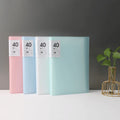 40 Pockets A4 Morandi Color Document Folder Plastic Presentation Book.